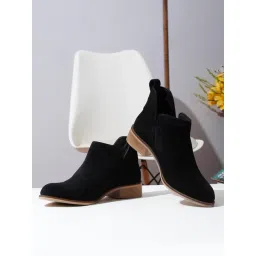 Teakwood Leathers Women's Black Casual Booties