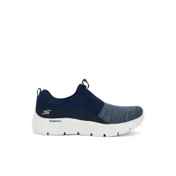 Skechers Women's GO WALK FLEX Navy & White Walking Shoes