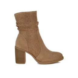 London Rag Women's Beige Casual Booties