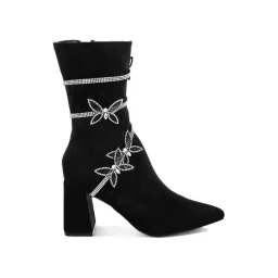 London Rag Women's Black Casual Booties