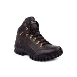 Shences Men's Brown Biker Boots