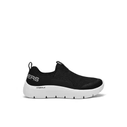 Skechers Women's GO WALK FLEX Black White Walking Shoes