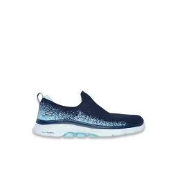 Skechers Women's GO WALK 7 Navy & Aqua Walking Shoes