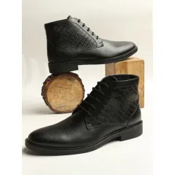 Carlton London Men's Black Chukka Boots