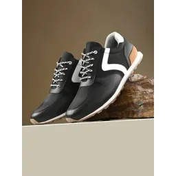 San Frissco Men's Black Casual Sneakers