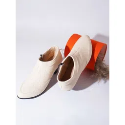 Try Me Women Textured Casual Block-Heeled Regular Boots