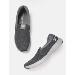 Reebok Men Woven Design Stride Slip On Running Shoes
