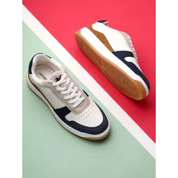 Cantabil Men Colourblocked PU Sneakers
