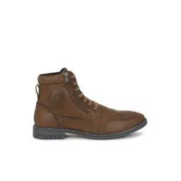 Royal Enfield Men's Mudbound Brown Derby Boots