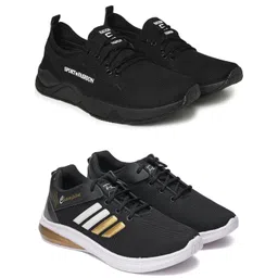 Free Kicks Men Multicoloured Mesh Marking Running Sports Shoes