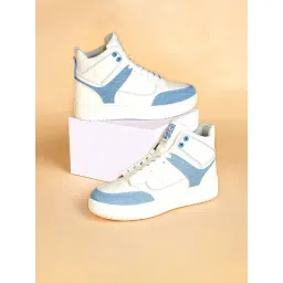 Forever Glam by Pantaloons Women's Blue Ankle High Sneakers