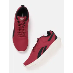 Reebok Men Woven Design Energy Streak Running Shoes with Brand Logo Detail