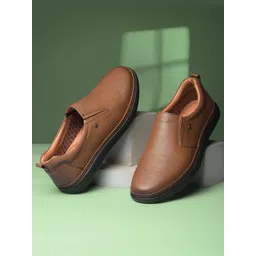 Bata Men Leather Slip-On Sneakers