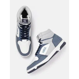 HRX by Hrithik Roshan Men Colourblocked Mid-Top Sneakers