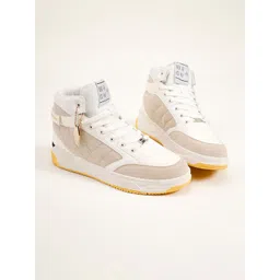 WROGN Men Colourblocked Lace-Ups Round Toe Sneakers