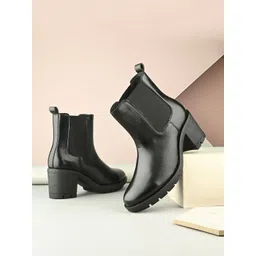 AfroJack Women Round Toe Wedge-Heeled Winter Boots