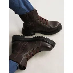 yoho Women Round Toe Block Heel Winter Boots