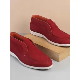 DAVINCHI Men Round Toe Slip On Sneakers