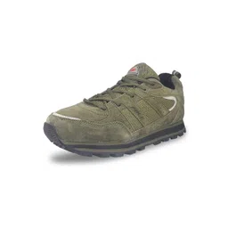 Lakhani Vardaan Men Olive Walking Shoes