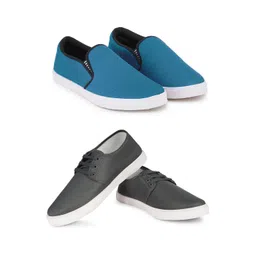 Spotwalk Men Pack Of 2 Mesh Running Shoes