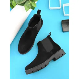 Killer Block-Heeled Round Toe Chelsea Boots