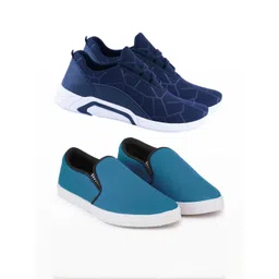 Free Kicks Men Multicoloured Mesh Marking Running Sports Shoes