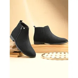 El Paso black Synthetic Classic Chelsea Boots