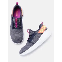 Skechers Women Navy Blue Mesh GO RUN FAST Non-Marking Shoes