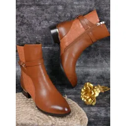 Ronnie Grey Women's Tan Casual Booties