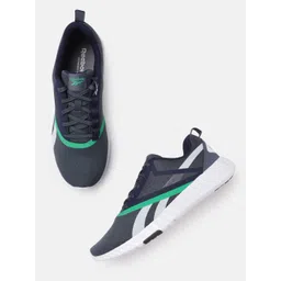 Reebok Men Navy Blue Woven Design Cornwall Running Shoes