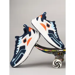 JQR Men Mesh Lace-Ups Running Non-Marking Shoes