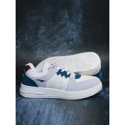 Asian Men's THUNDER-07 Off-White & Blue Sneakers