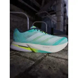 ADIDAS Men's ADIZERO BOSTON 13 M Green & Ftwr White Running Shoes