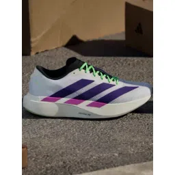 ADIDAS Men's adizero Evo1 comfort M White & Collegiate Purple Running Shoes