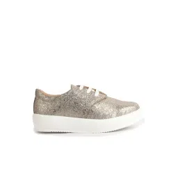 Fausto Women's Antique Gold Casual Sneakers