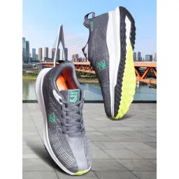 Leap7X by Liberty Men's Grey Running Shoes