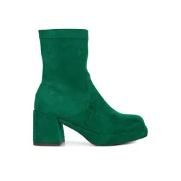 Rag & Co Women's Green Casual Booties