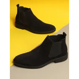 Carlton London Men's Black Chelsea Boots