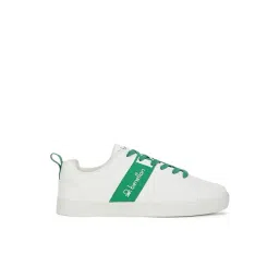 United Colors of Benetton Men's White & Green Sneakers