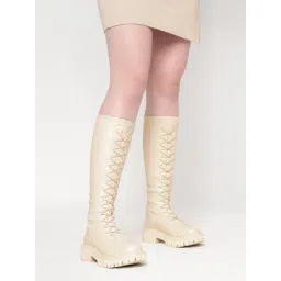 Truffle Collection Women's Beige Casual Booties