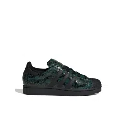 Adidas Originals Women's SUPERSTAR II W Green & Black Sneakers