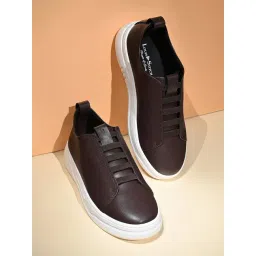 Louis Stitch Men Brunette Brown Sneakers