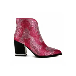 London Rag Women's Fuchsia Casual Booties
