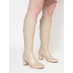 Truffle Collection Women's Off White Casual Booties