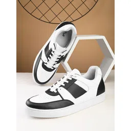Styli Men Colourblocked Lace-Up Sneakers