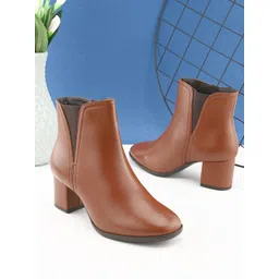 The Roadster Lifestyle Co. Women Mid-Top Round Toe Chelsea Boots