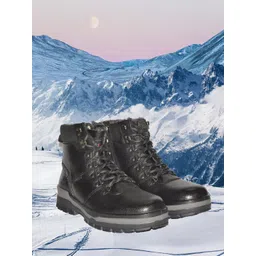 TSF Men Textured Regular Boots