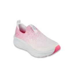 Skechers Women's D'LUX WALKER-WRAP PARTY White Walking Shoes