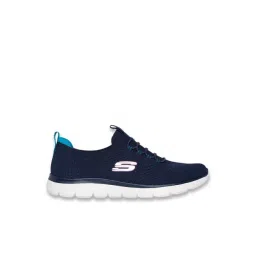 Skechers Women's BILLION - OVER THE TOP Navy Walking Shoes