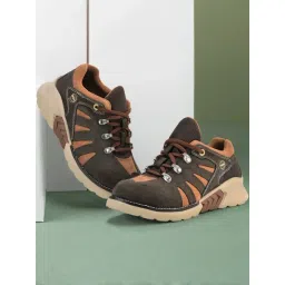 Woodland Men's Russia Brown Casual Sneakers